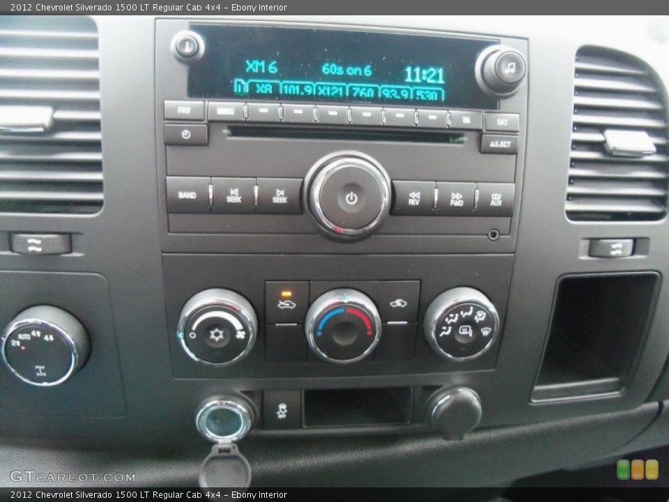 Ebony Interior Controls for the 2012 Chevrolet Silverado 1500 LT Regular Cab 4x4 #57344680