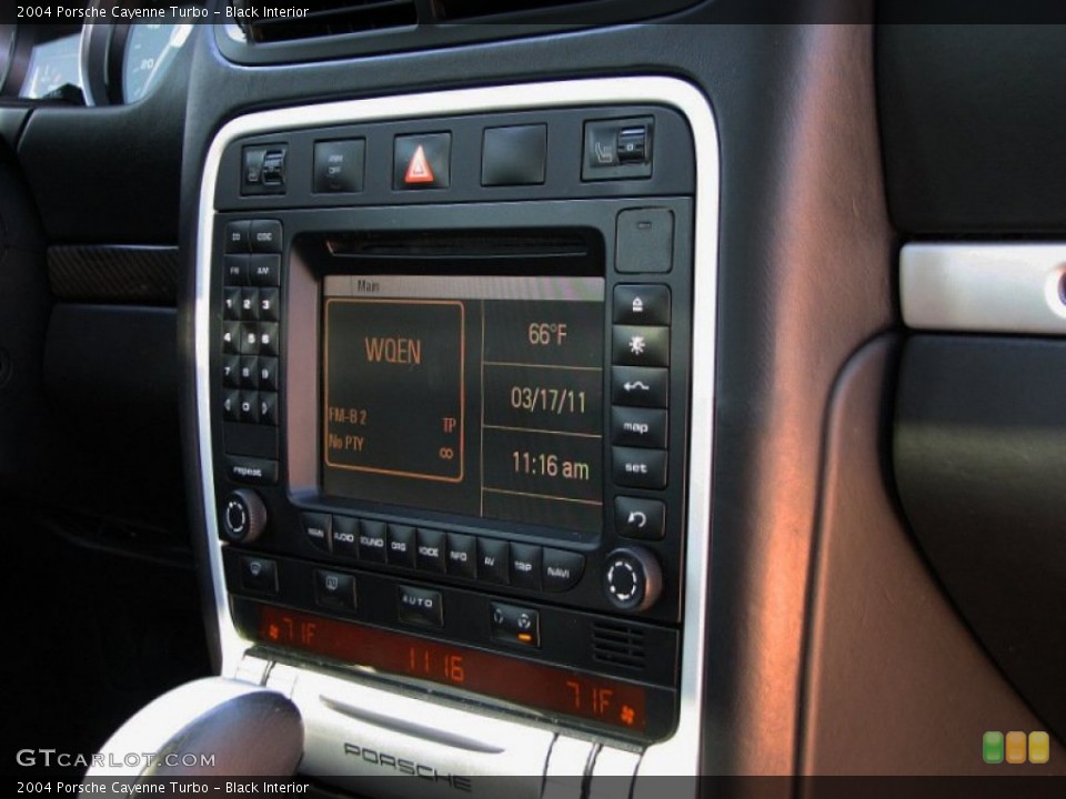 Black Interior Controls for the 2004 Porsche Cayenne Turbo #57344962