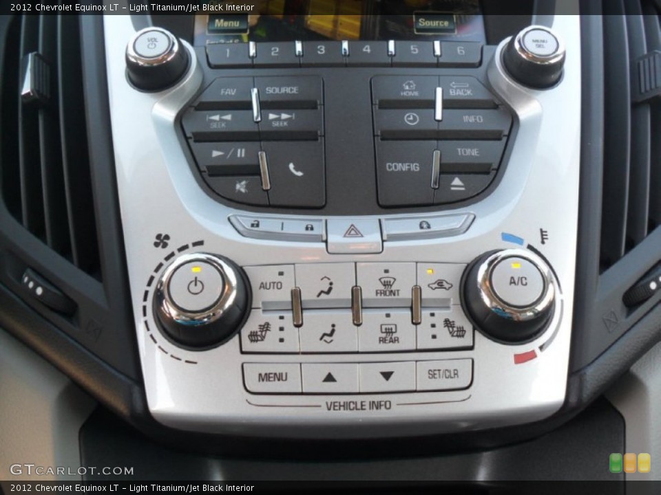 Light Titanium/Jet Black Interior Controls for the 2012 Chevrolet Equinox LT #57346525