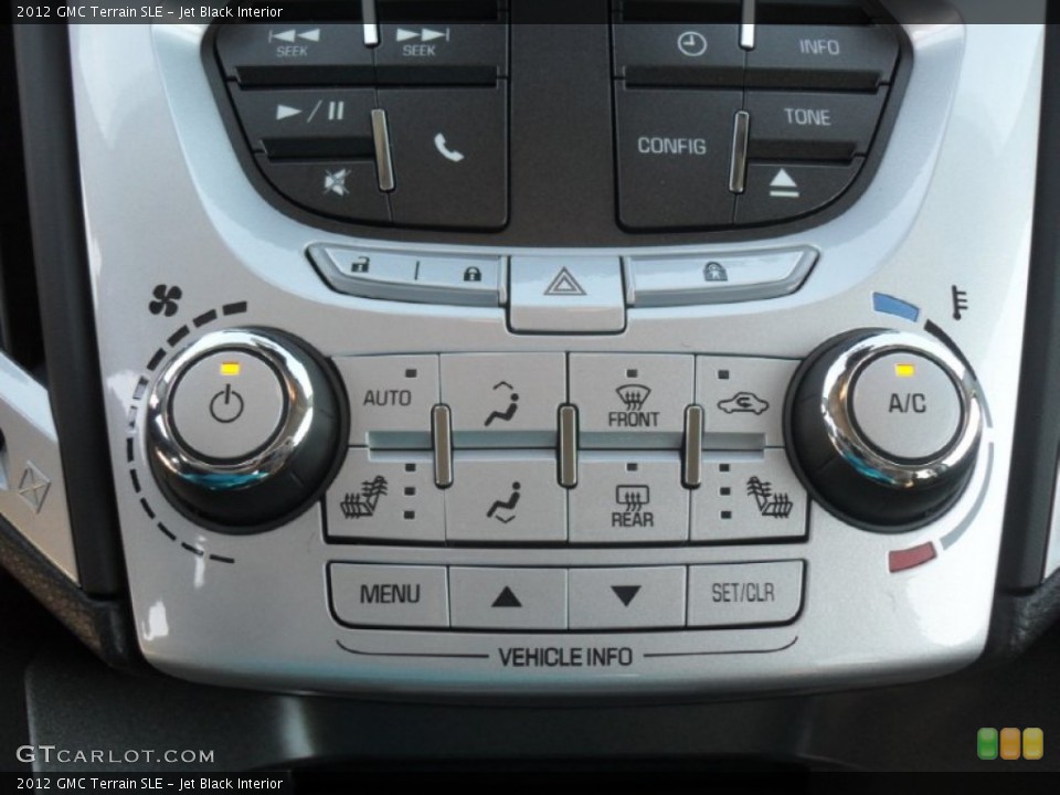 Jet Black Interior Controls for the 2012 GMC Terrain SLE #57346669