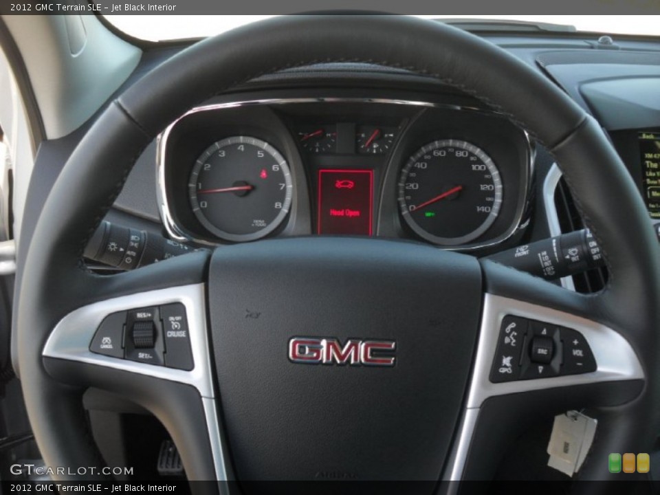 Jet Black Interior Steering Wheel for the 2012 GMC Terrain SLE #57346675