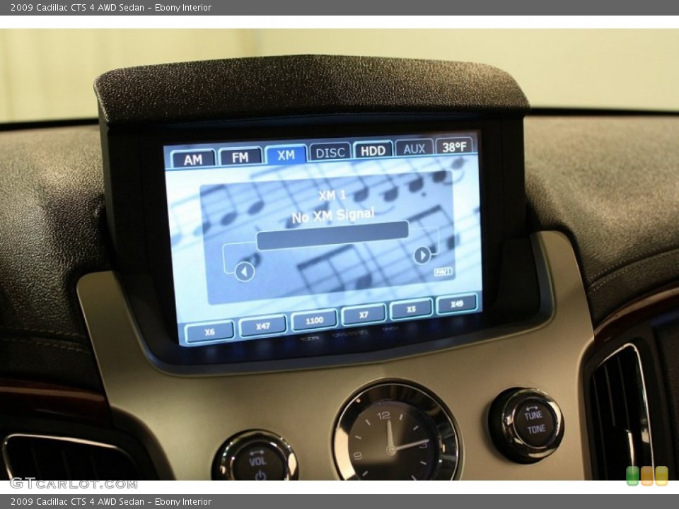 Ebony Interior Navigation for the 2009 Cadillac CTS 4 AWD Sedan #57347754