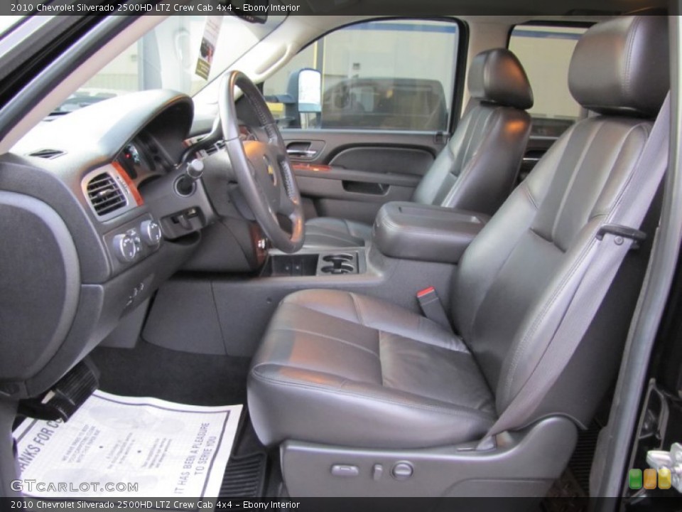 Ebony Interior Photo for the 2010 Chevrolet Silverado 2500HD LTZ Crew Cab 4x4 #57349080