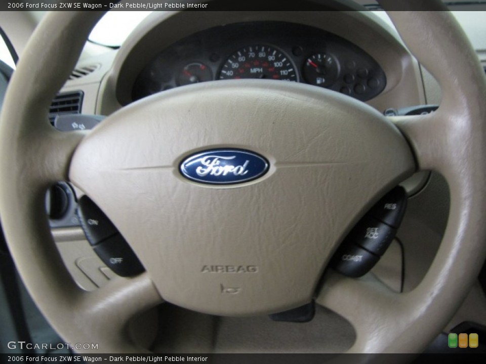 Dark Pebble/Light Pebble Interior Steering Wheel for the 2006 Ford Focus ZXW SE Wagon #57351013