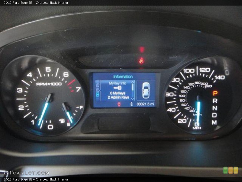 Charcoal Black Interior Gauges for the 2012 Ford Edge SE #57355910