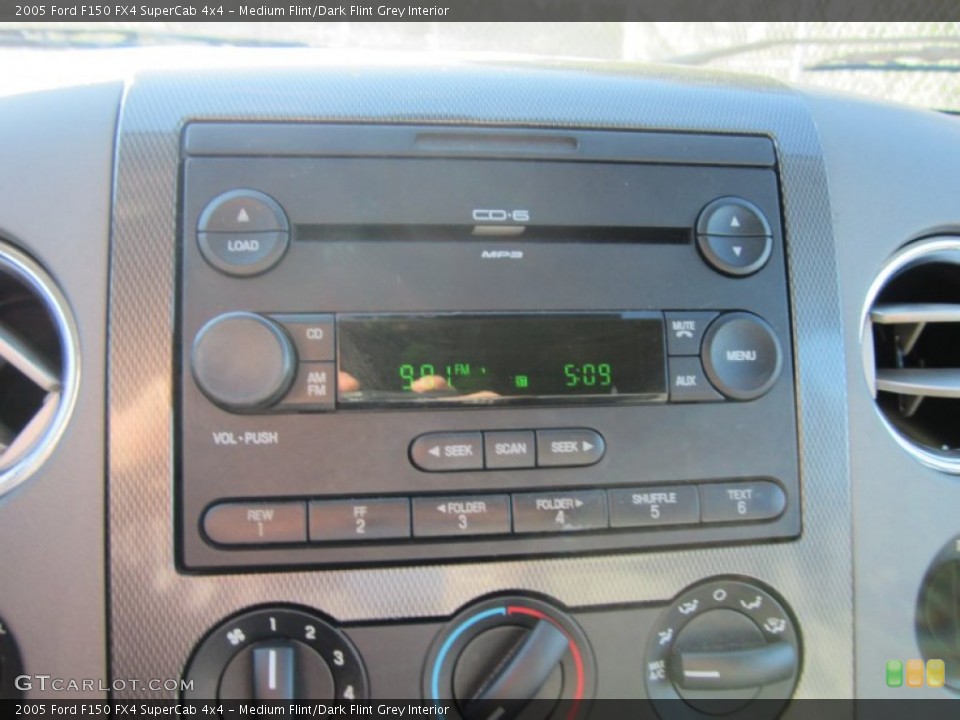 Medium Flint/Dark Flint Grey Interior Audio System for the 2005 Ford F150 FX4 SuperCab 4x4 #57356363