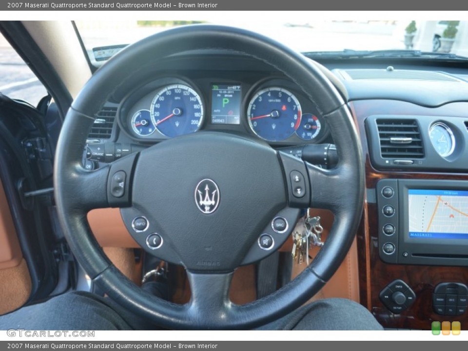 Brown Interior Steering Wheel for the 2007 Maserati Quattroporte  #57360788