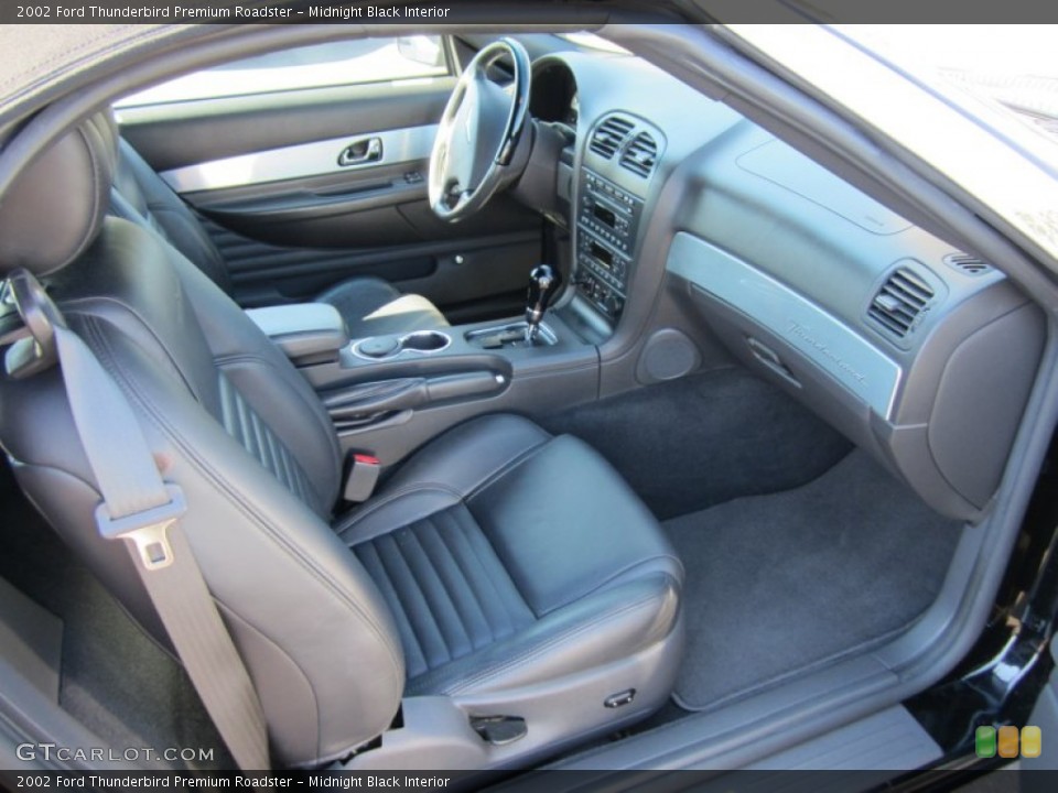 Midnight Black Interior Photo for the 2002 Ford Thunderbird Premium Roadster #57363437