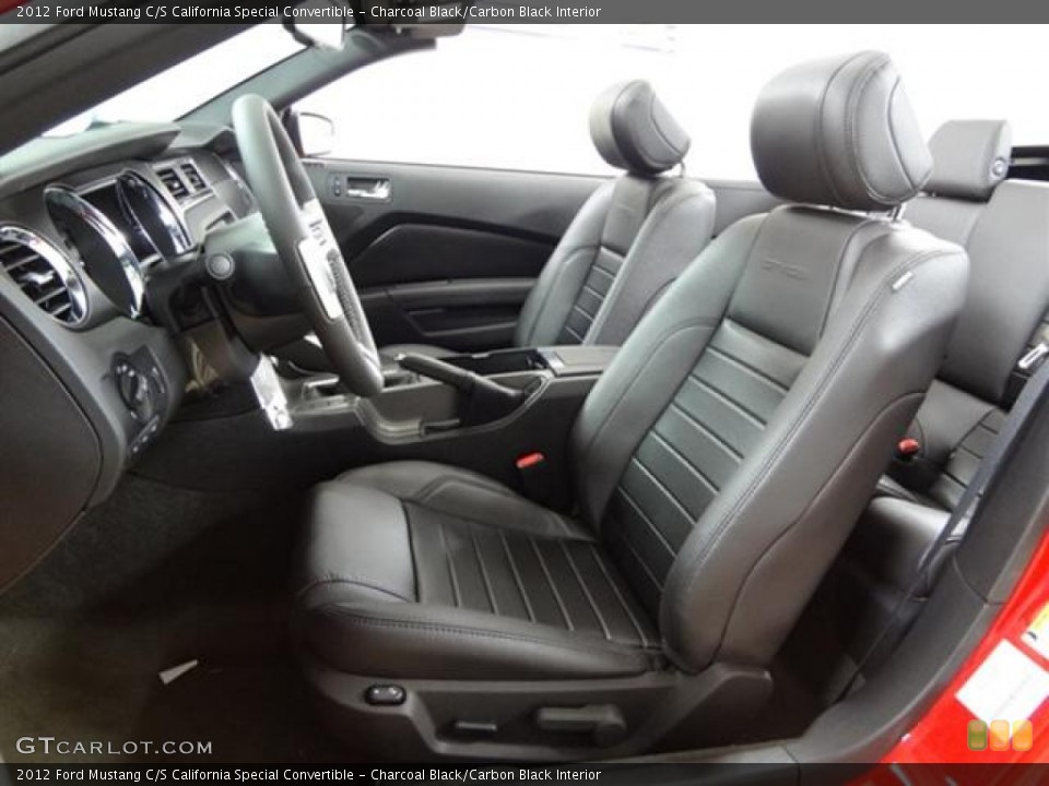 Charcoal Black/Carbon Black Interior Photo for the 2012 Ford Mustang C/S California Special Convertible #57363689