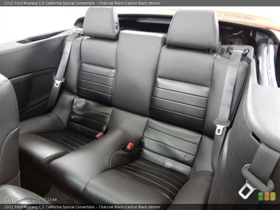 Charcoal Black/Carbon Black Interior Photo for the 2012 Ford Mustang C/S California Special Convertible #57363695
