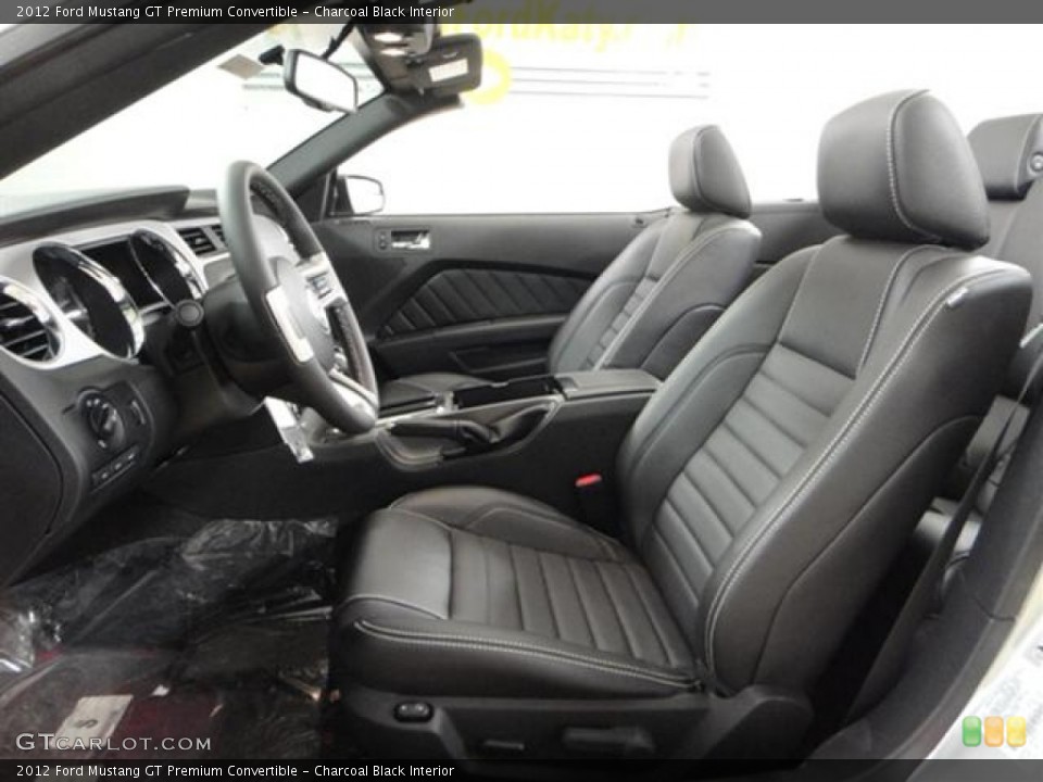 Charcoal Black Interior Photo for the 2012 Ford Mustang GT Premium Convertible #57365108