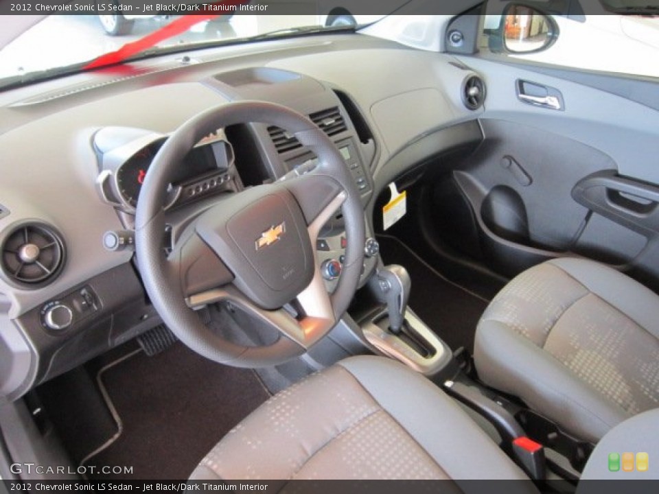 Jet Black/Dark Titanium Interior Prime Interior for the 2012 Chevrolet Sonic LS Sedan #57366061