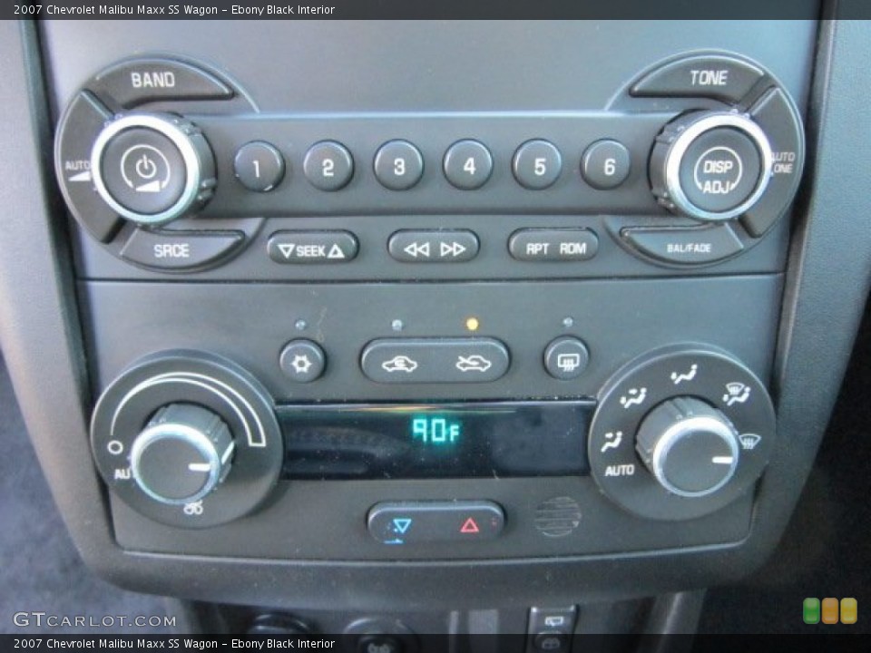 Ebony Black Interior Controls for the 2007 Chevrolet Malibu Maxx SS Wagon #57368057