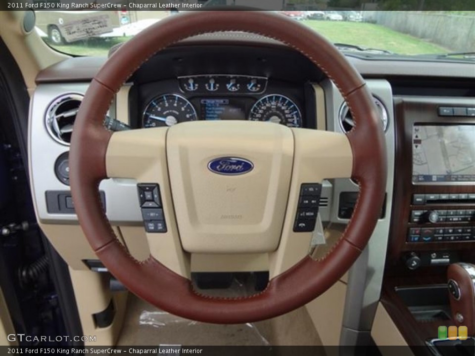 Chaparral Leather Interior Steering Wheel for the 2011 Ford F150 King Ranch SuperCrew #57368795