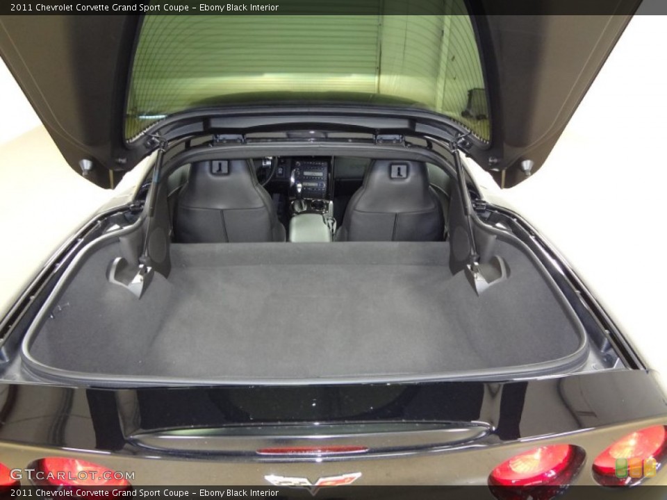 Ebony Black Interior Trunk for the 2011 Chevrolet Corvette Grand Sport Coupe #57375155