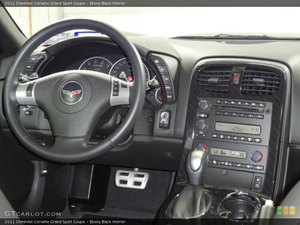 Ebony Black Interior Dashboard for the 2011 Chevrolet Corvette Grand Sport Coupe #57375163