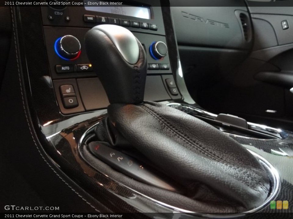 Ebony Black Interior Transmission for the 2011 Chevrolet Corvette Grand Sport Coupe #57375209