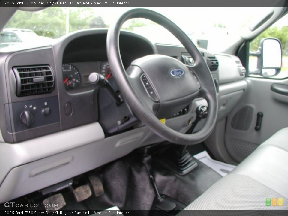 Medium Flint Interior Steering Wheel for the 2006 Ford F250 Super Duty XL Regular Cab 4x4 #57377228