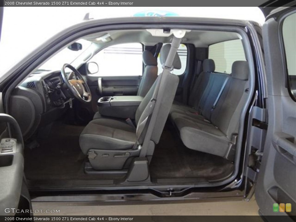 Ebony Interior Photo for the 2008 Chevrolet Silverado 1500 Z71 Extended Cab 4x4 #57382292