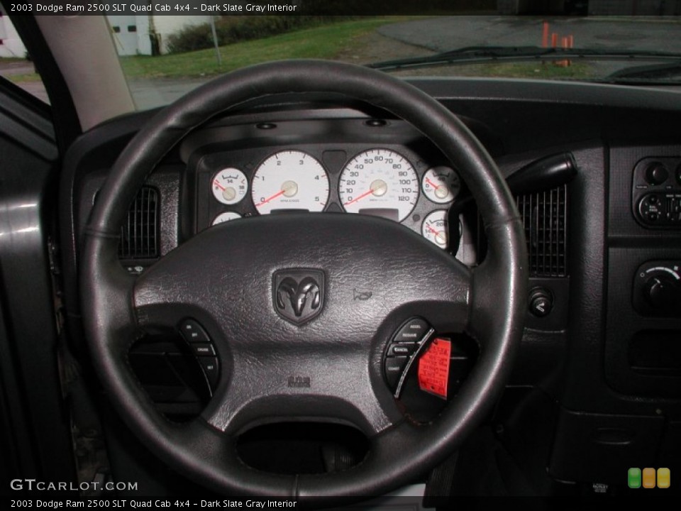 Dark Slate Gray Interior Steering Wheel for the 2003 Dodge Ram 2500 SLT Quad Cab 4x4 #57382592