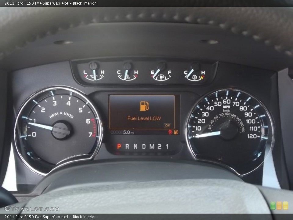 Black Interior Gauges for the 2011 Ford F150 FX4 SuperCab 4x4 #57383066