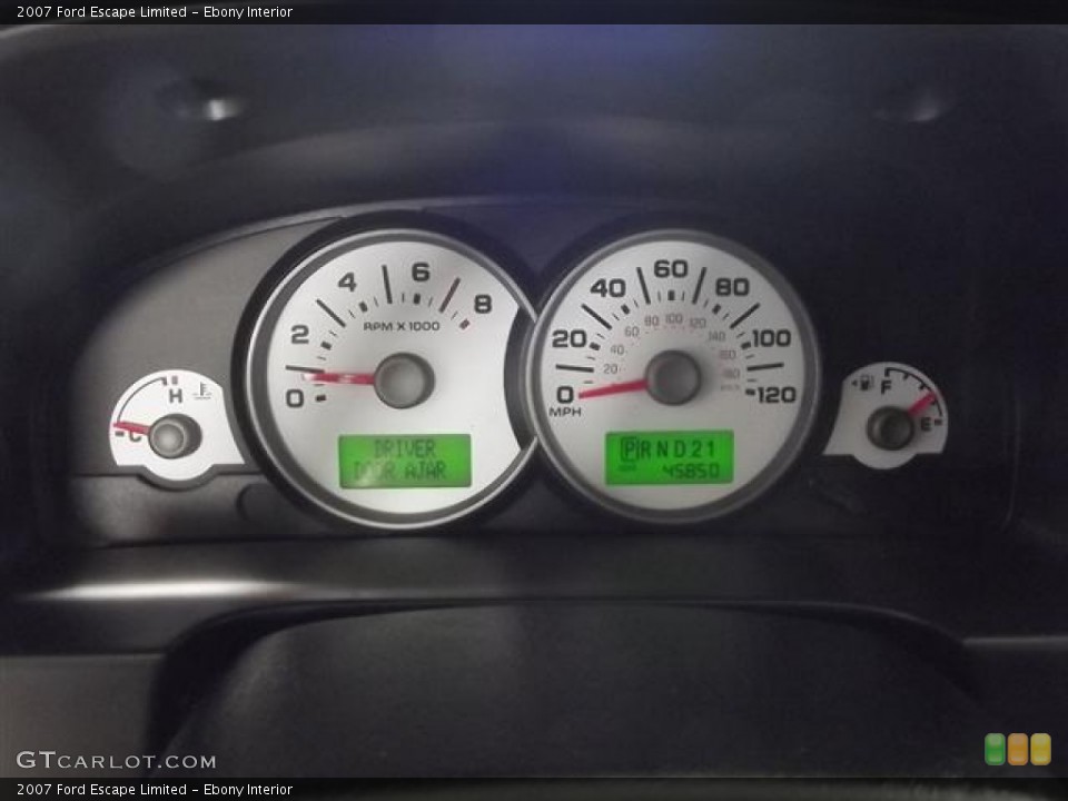 Ebony Interior Gauges for the 2007 Ford Escape Limited #57389552