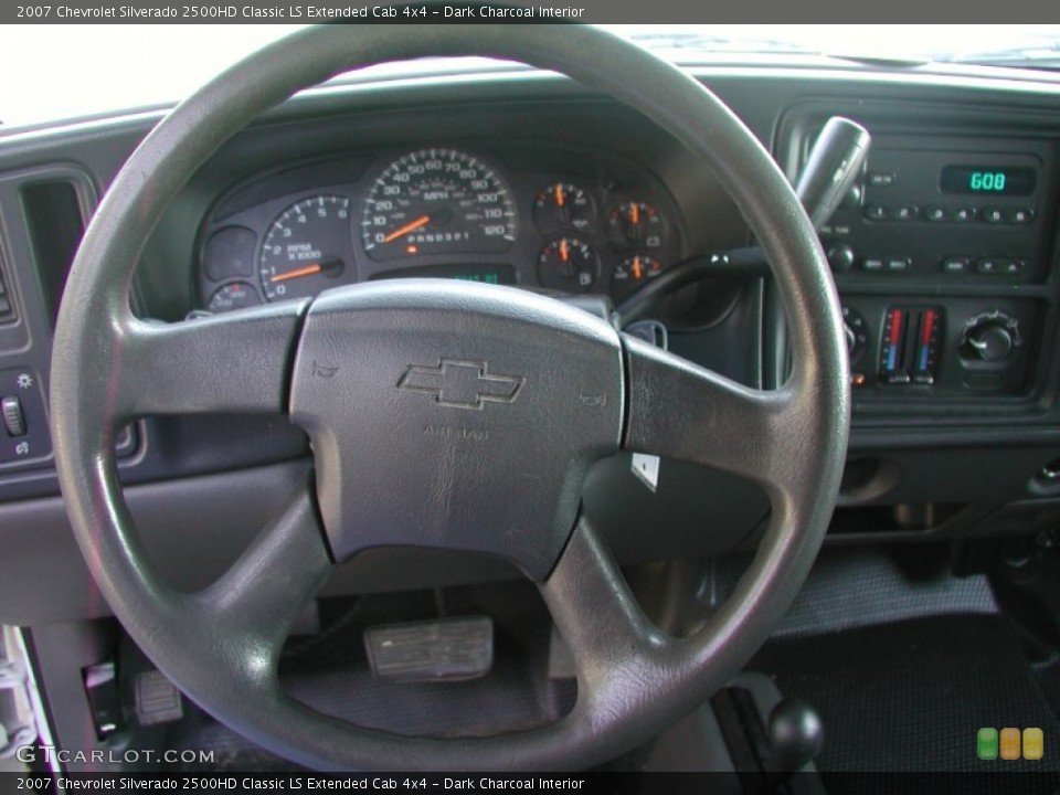 Dark Charcoal Interior Steering Wheel for the 2007 Chevrolet Silverado 2500HD Classic LS Extended Cab 4x4 #57392396