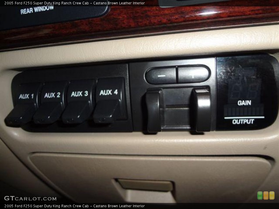 Castano Brown Leather Interior Controls for the 2005 Ford F250 Super Duty King Ranch Crew Cab #57393002