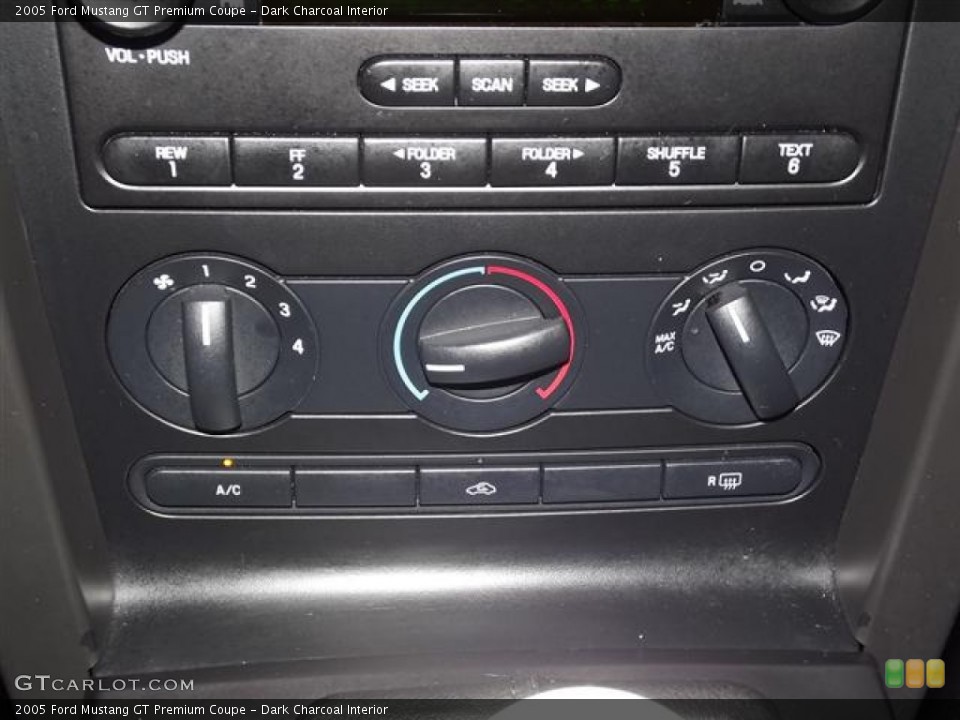 Dark Charcoal Interior Controls for the 2005 Ford Mustang GT Premium Coupe #57393356
