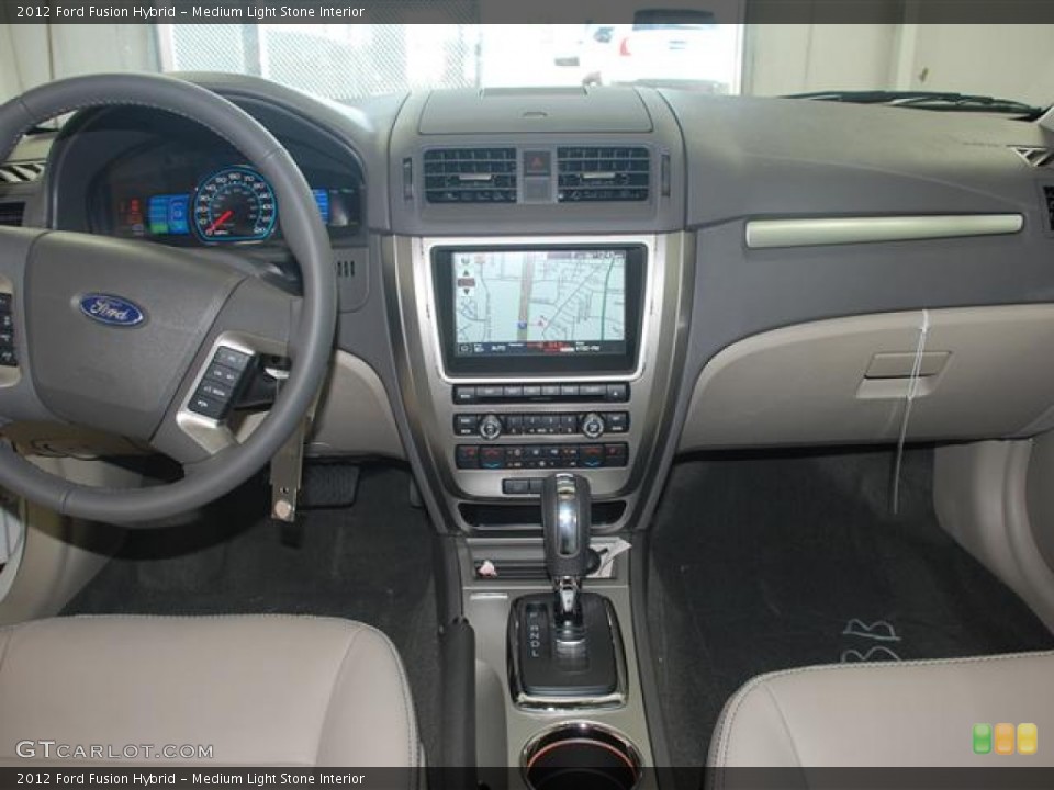 Medium Light Stone Interior Dashboard for the 2012 Ford Fusion Hybrid #57397086