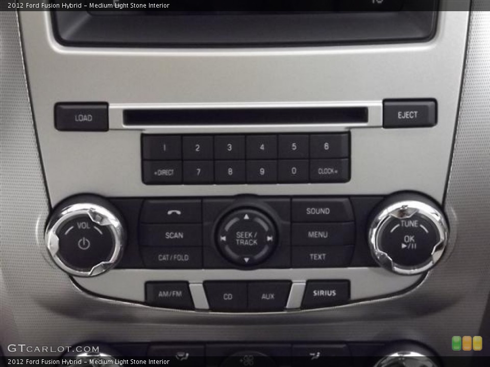 Medium Light Stone Interior Controls for the 2012 Ford Fusion Hybrid #57398807