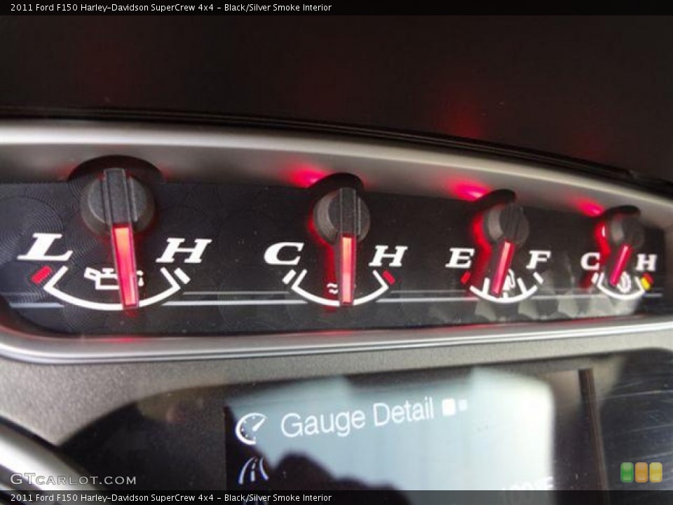 Black/Silver Smoke Interior Gauges for the 2011 Ford F150 Harley-Davidson SuperCrew 4x4 #57399605