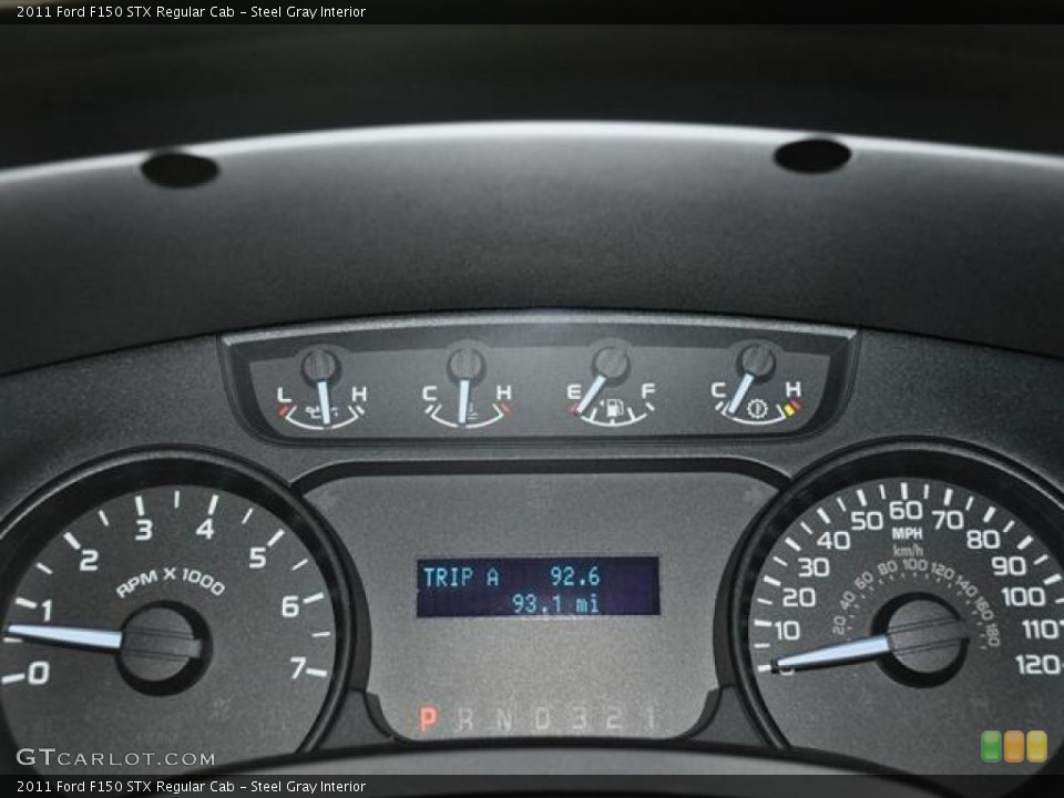 Steel Gray Interior Gauges for the 2011 Ford F150 STX Regular Cab #57400361