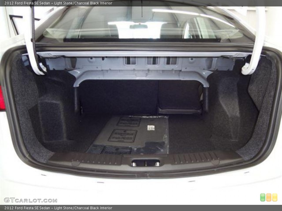 Light Stone/Charcoal Black Interior Trunk for the 2012 Ford Fiesta SE Sedan #57402635