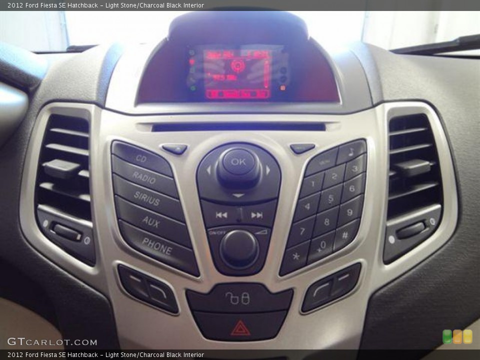 Light Stone/Charcoal Black Interior Controls for the 2012 Ford Fiesta SE Hatchback #57403099