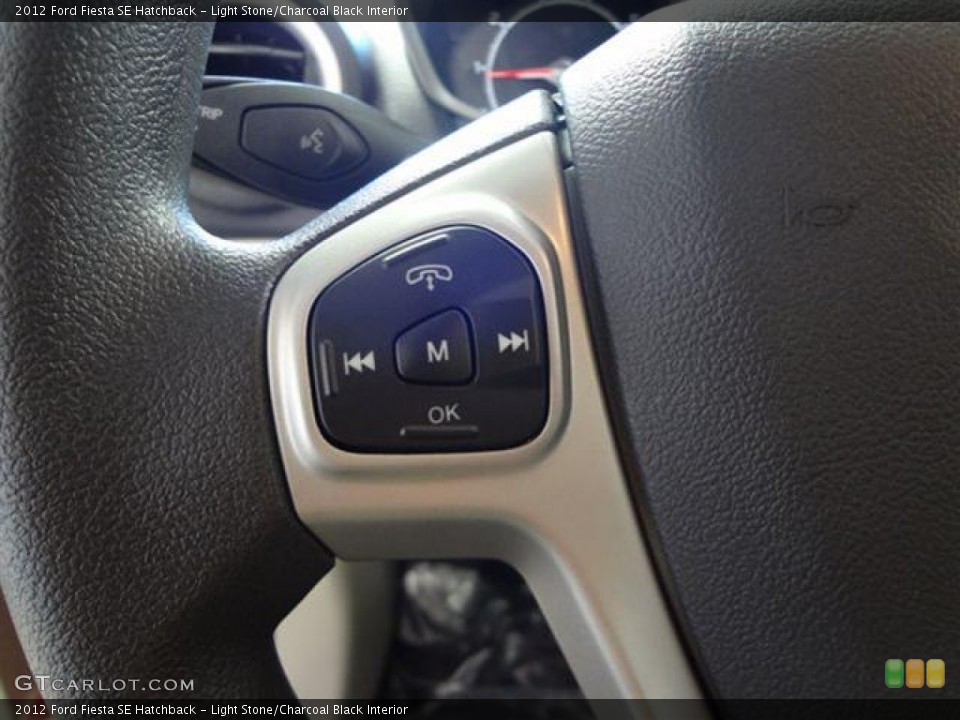 Light Stone/Charcoal Black Interior Controls for the 2012 Ford Fiesta SE Hatchback #57403115