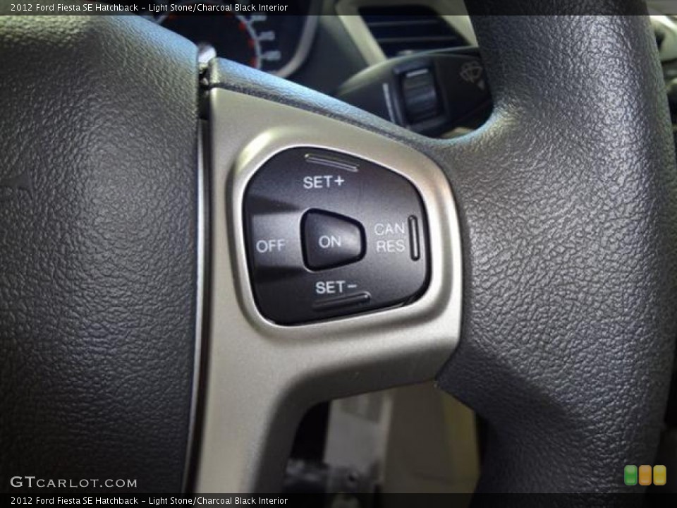 Light Stone/Charcoal Black Interior Controls for the 2012 Ford Fiesta SE Hatchback #57403124