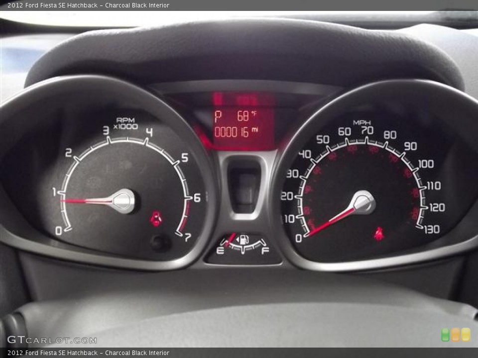 Charcoal Black Interior Gauges for the 2012 Ford Fiesta SE Hatchback #57403727
