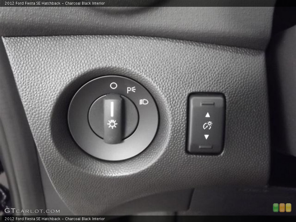 Charcoal Black Interior Controls for the 2012 Ford Fiesta SE Hatchback #57403742
