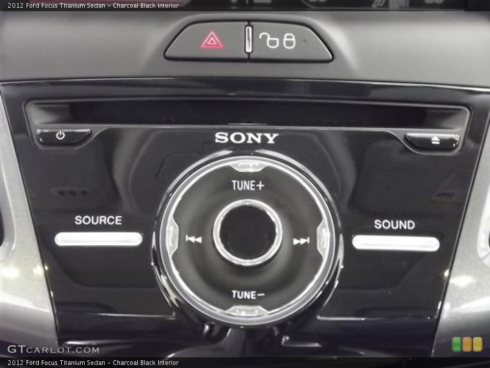 Charcoal Black Interior Audio System for the 2012 Ford Focus Titanium Sedan #57405821