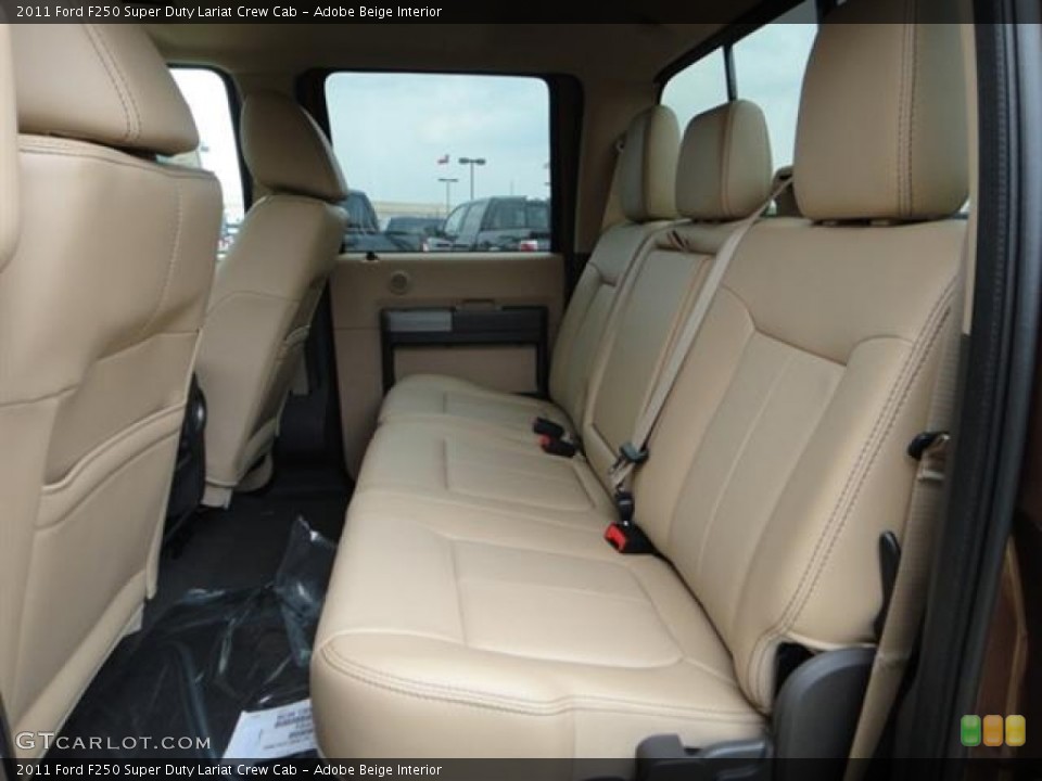 Adobe Beige Interior Photo for the 2011 Ford F250 Super Duty Lariat Crew Cab #57408866