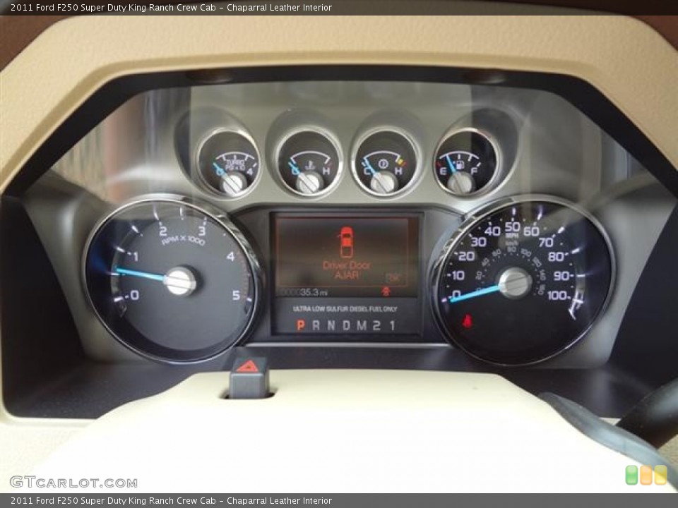 Chaparral Leather Interior Gauges for the 2011 Ford F250 Super Duty King Ranch Crew Cab #57409610