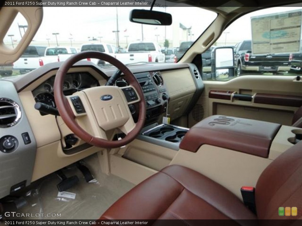 Chaparral Leather Interior Prime Interior for the 2011 Ford F250 Super Duty King Ranch Crew Cab #57410831