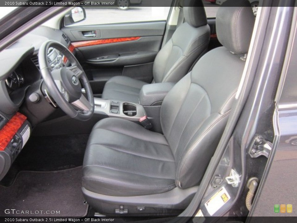 Off Black Interior Photo for the 2010 Subaru Outback 2.5i Limited Wagon #57412514
