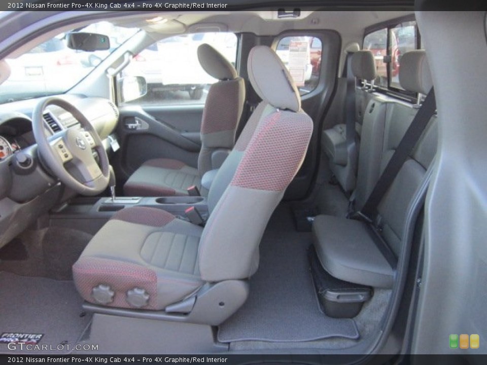 Pro 4X Graphite/Red Interior Photo for the 2012 Nissan Frontier Pro-4X King Cab 4x4 #57414515