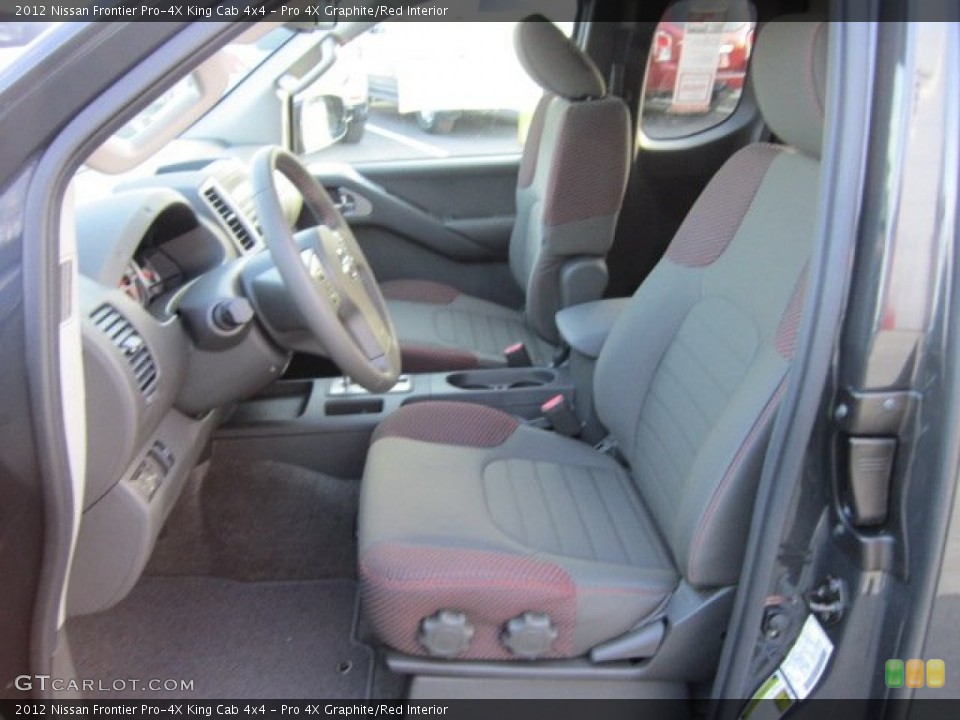 Pro 4X Graphite/Red Interior Photo for the 2012 Nissan Frontier Pro-4X King Cab 4x4 #57414533