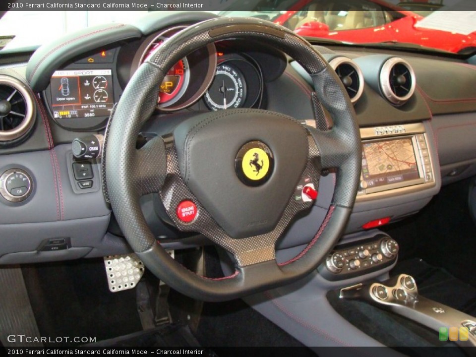 Charcoal Interior Steering Wheel for the 2010 Ferrari California  #57416606