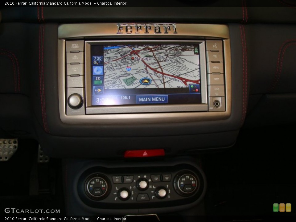 Charcoal Interior Navigation for the 2010 Ferrari California  #57416615
