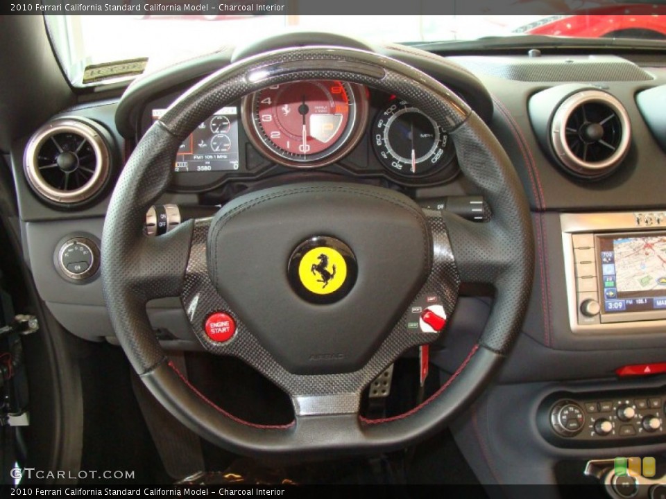 Charcoal Interior Steering Wheel for the 2010 Ferrari California  #57416630