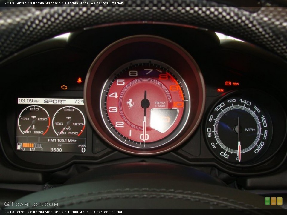 Charcoal Interior Gauges for the 2010 Ferrari California  #57416648